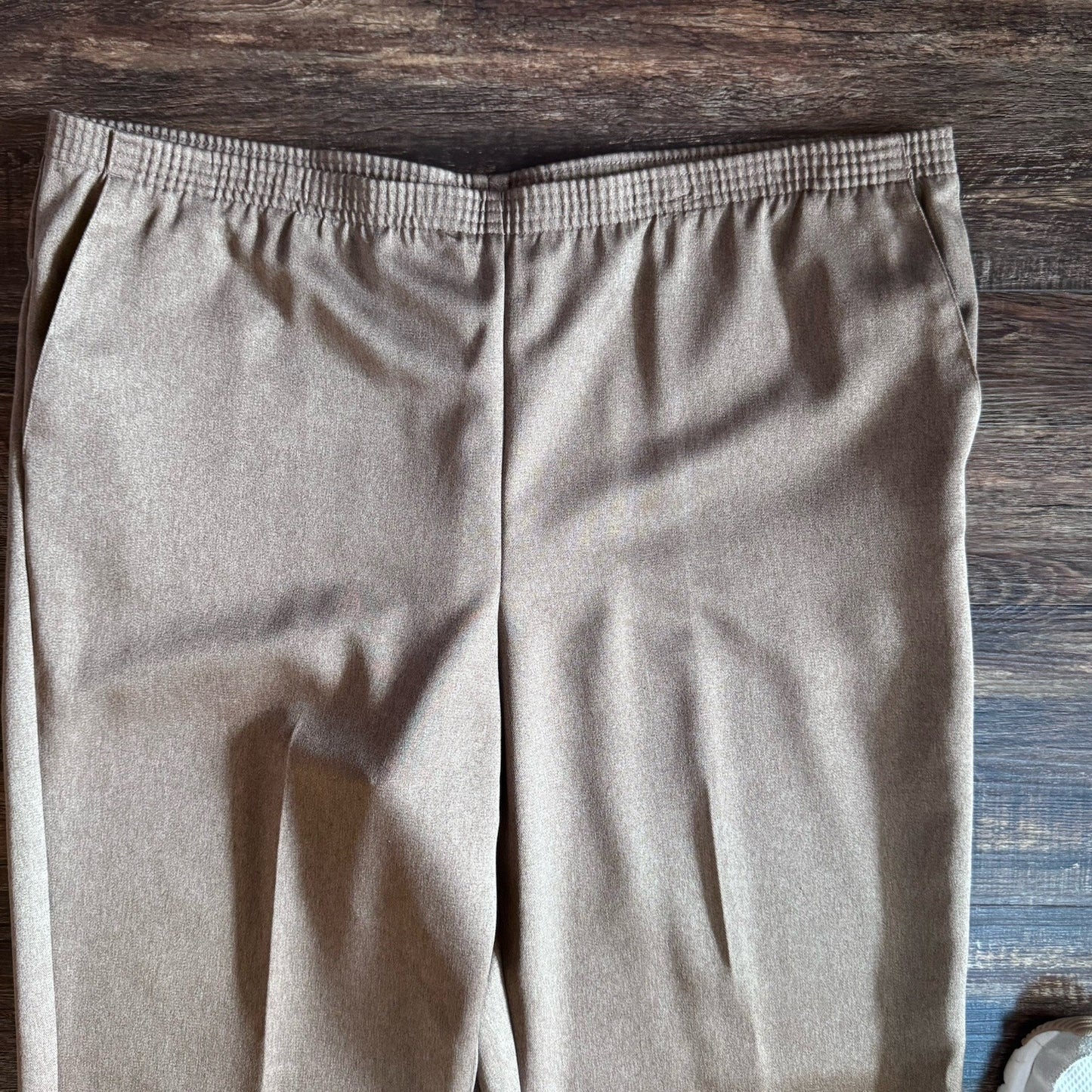 Alfred Dunner Mocha Stockbridge Pants Size 14 Medium Proportioned NWT