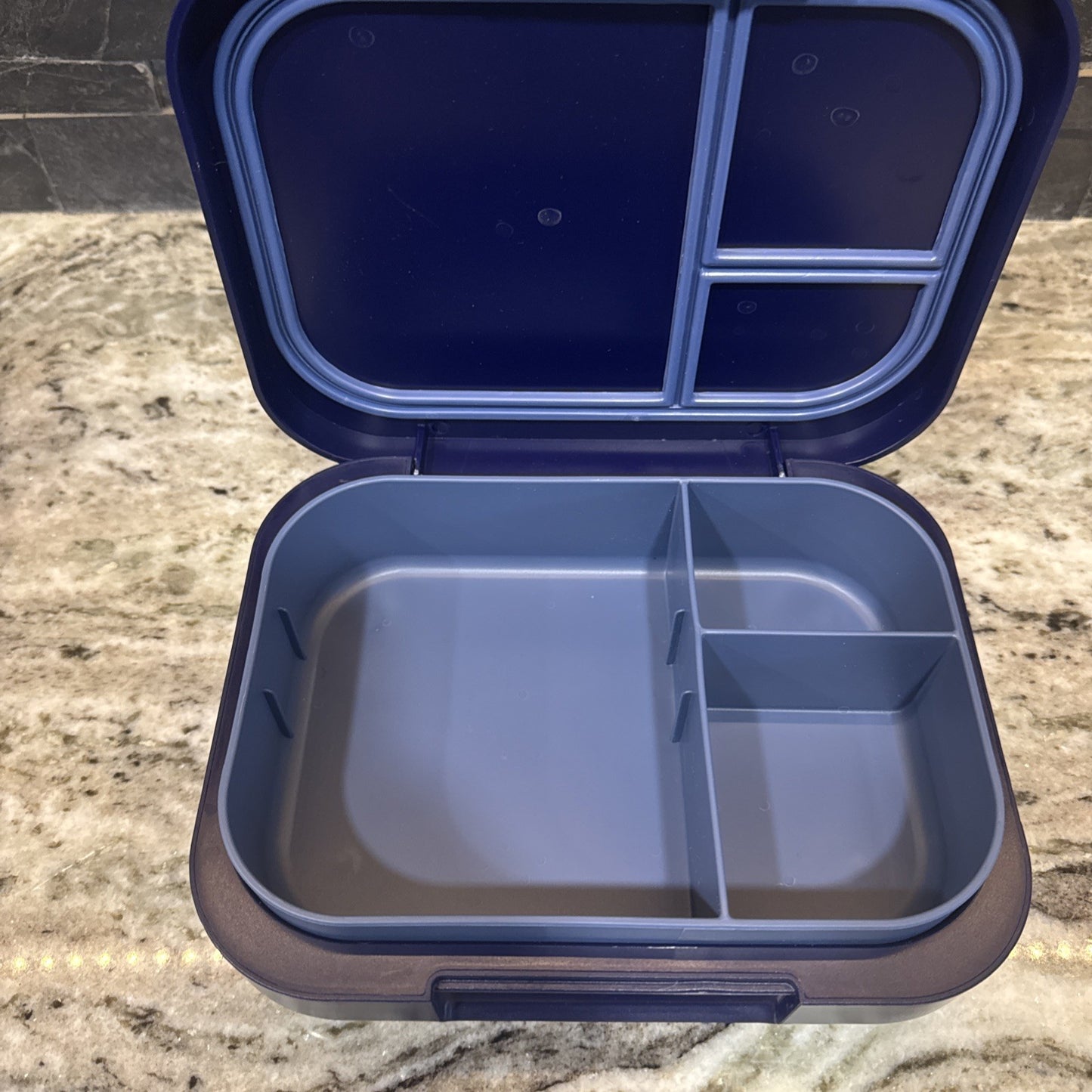 Bentgo Divided Sealable Lunchbox, Blue, 3 Compartments