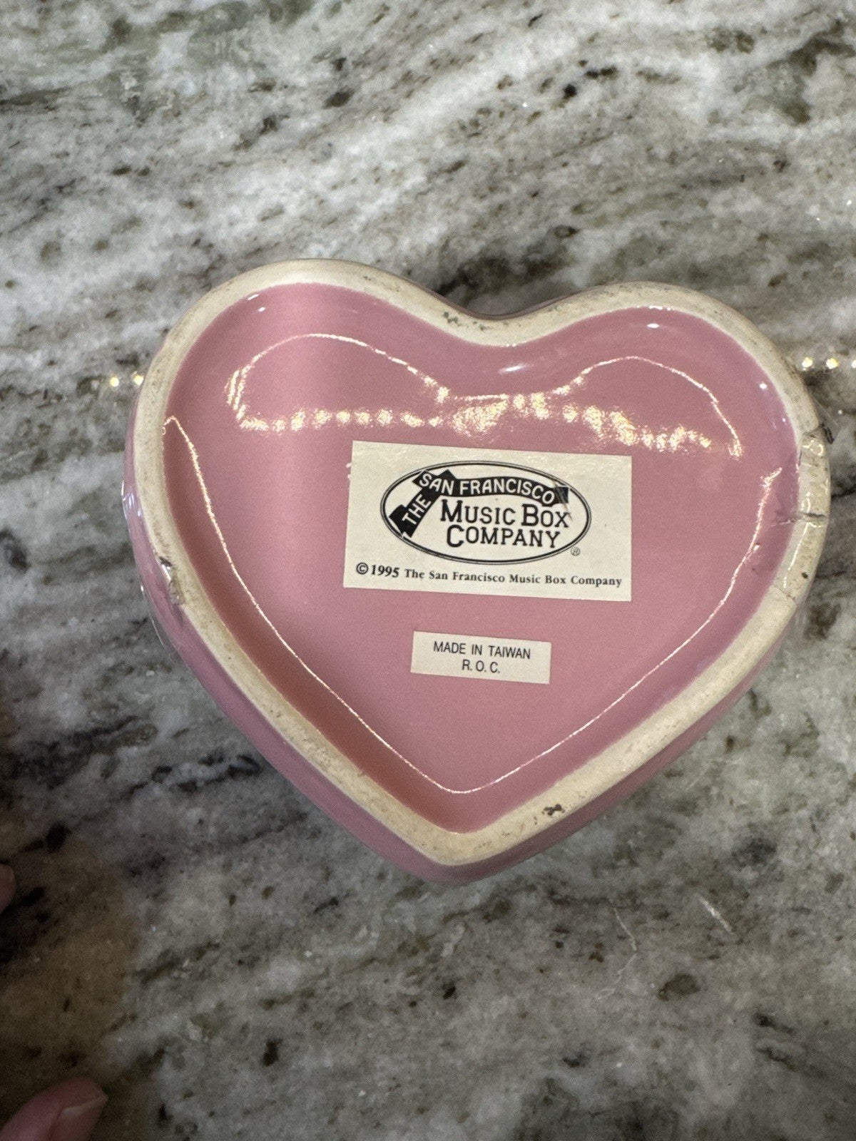 Vintage Heart Shaped Trinket Music Box By The San Francisco Music Box Co. BALLET