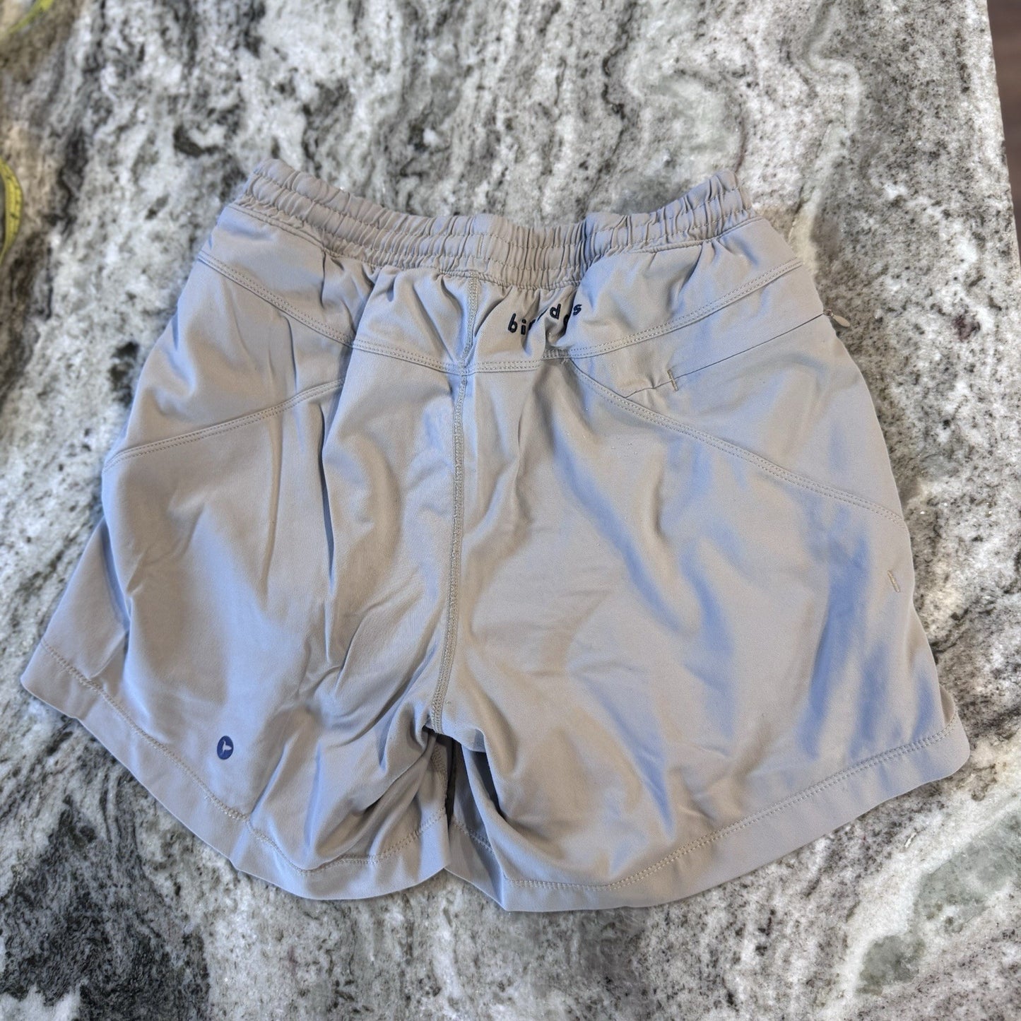 Birddogs Men’s Khaki Gym Shorts with Built-In Liner Size Small