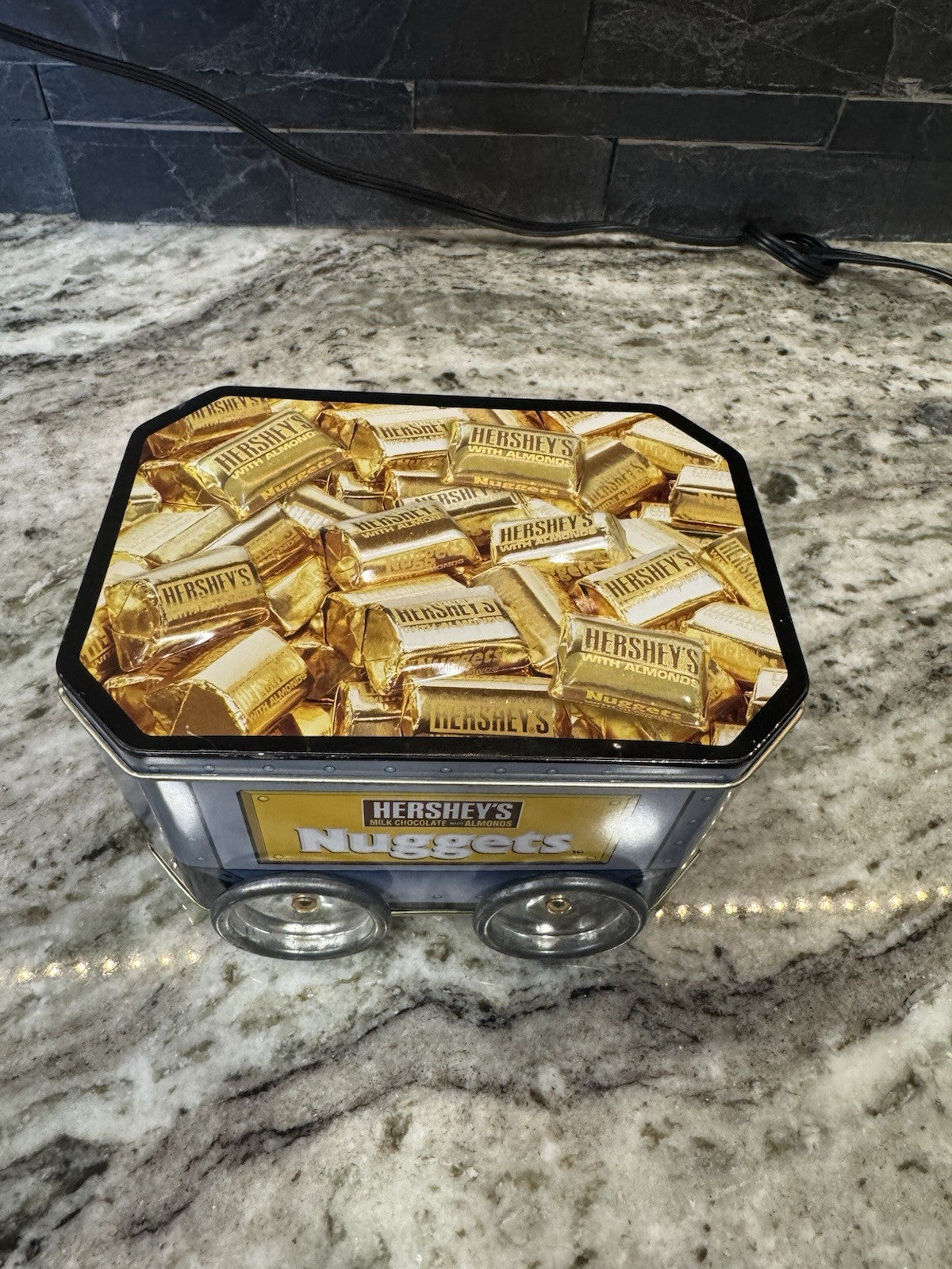 Vintage Hersheys Nuggets Tin Metal Wheels