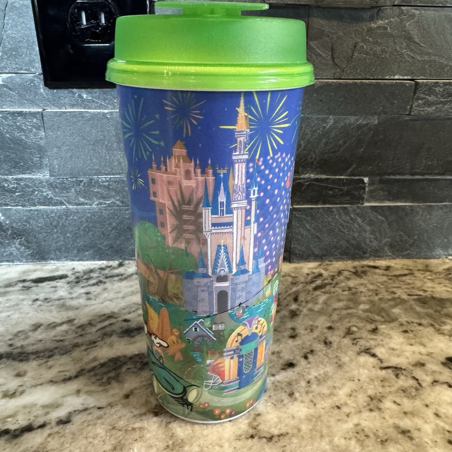 2024 Walt Disney World Resort Reusable Refillable Mug Mickey & Friends Green