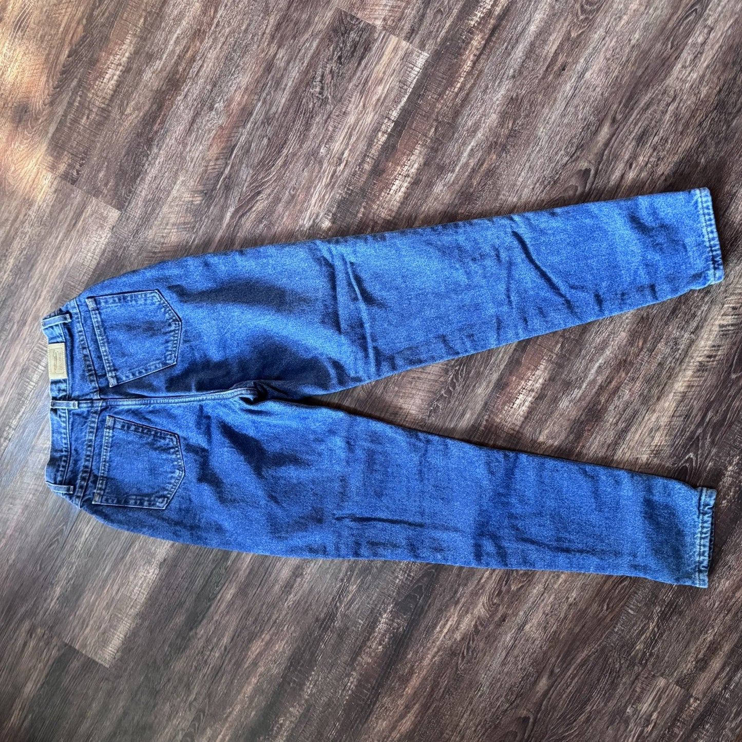 Vintage L.L. Bean Flannel Lined Jeans Women’s 10 Tall Blue High Rise USA Made