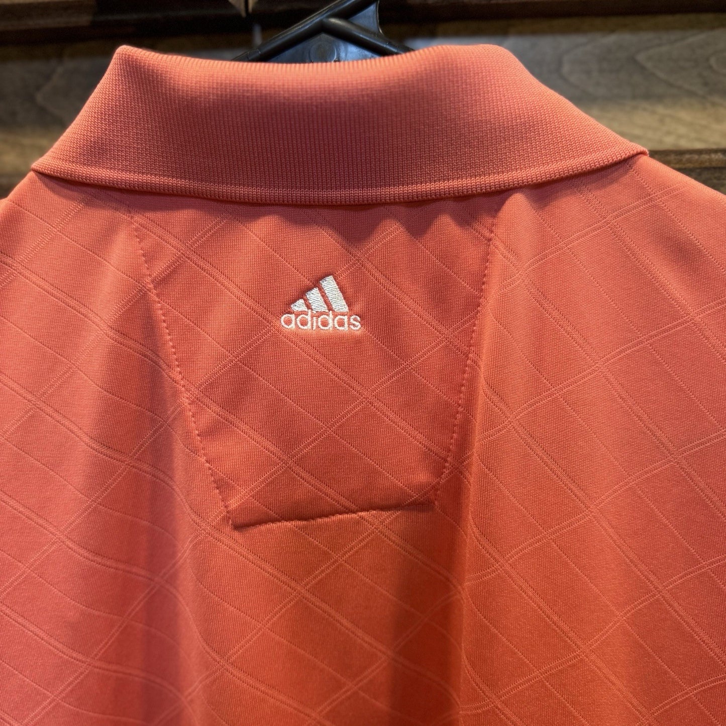 Adidas ClimaCool Golf Polo Shirt Coral Pink | Size M