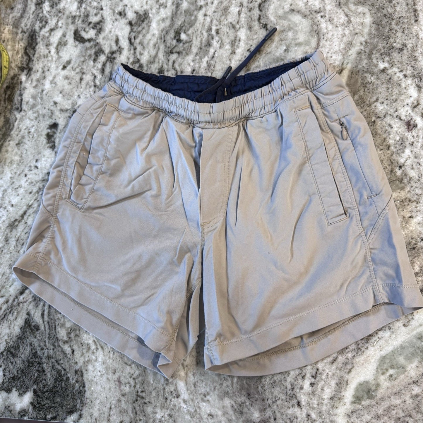 Birddogs Men’s Khaki Gym Shorts with Built-In Liner Size Small