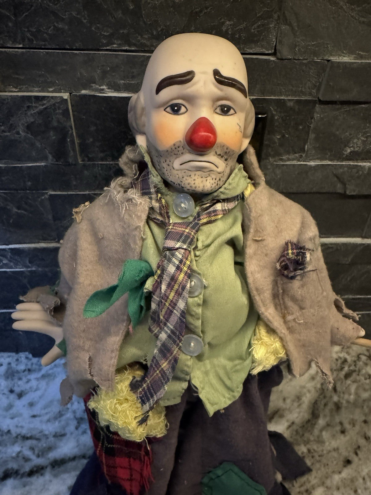 Vintage Hobo Clown 1980s Figure Doll Rare