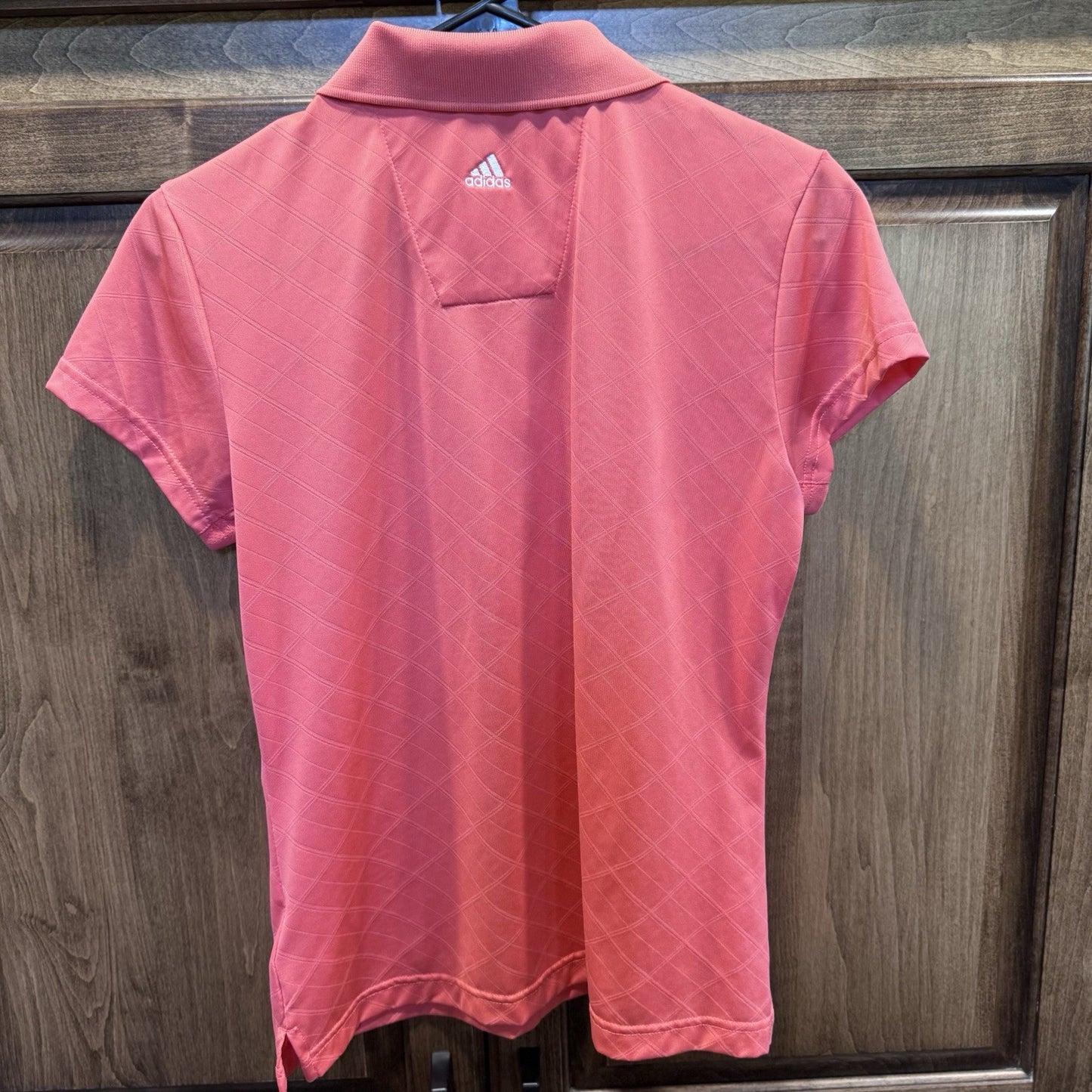 Adidas ClimaCool Golf Polo Shirt Coral Pink | Size M