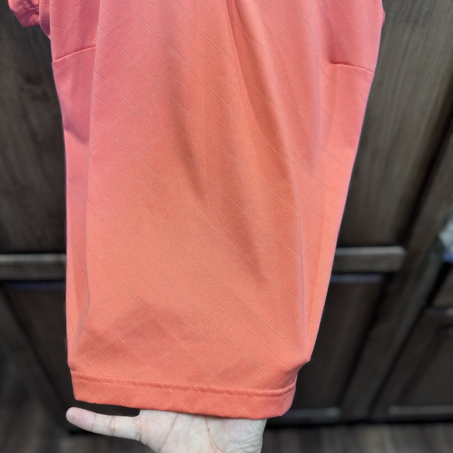 Adidas ClimaCool Golf Polo Shirt Coral Pink | Size M