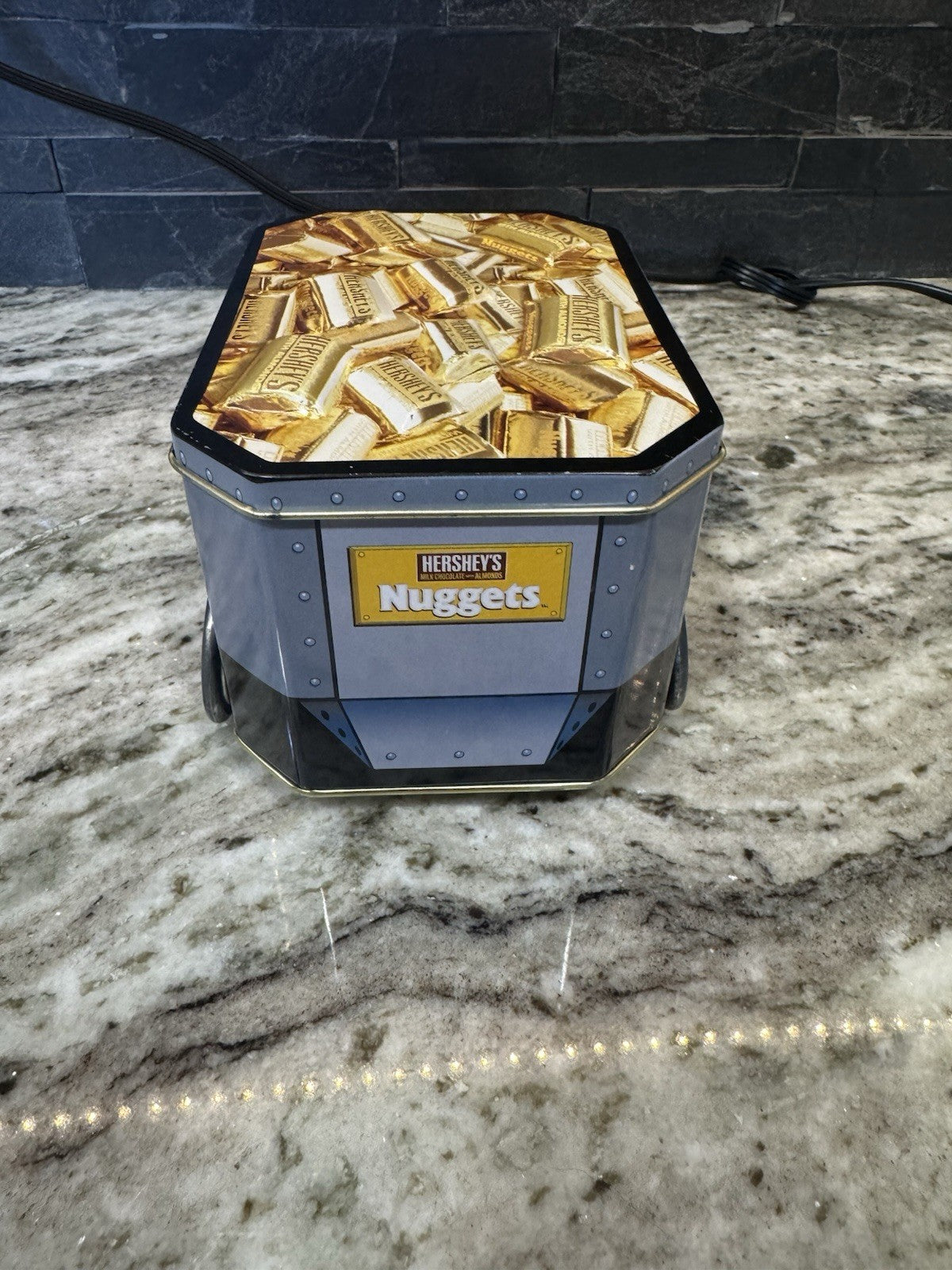 Vintage Hersheys Nuggets Tin Metal Wheels