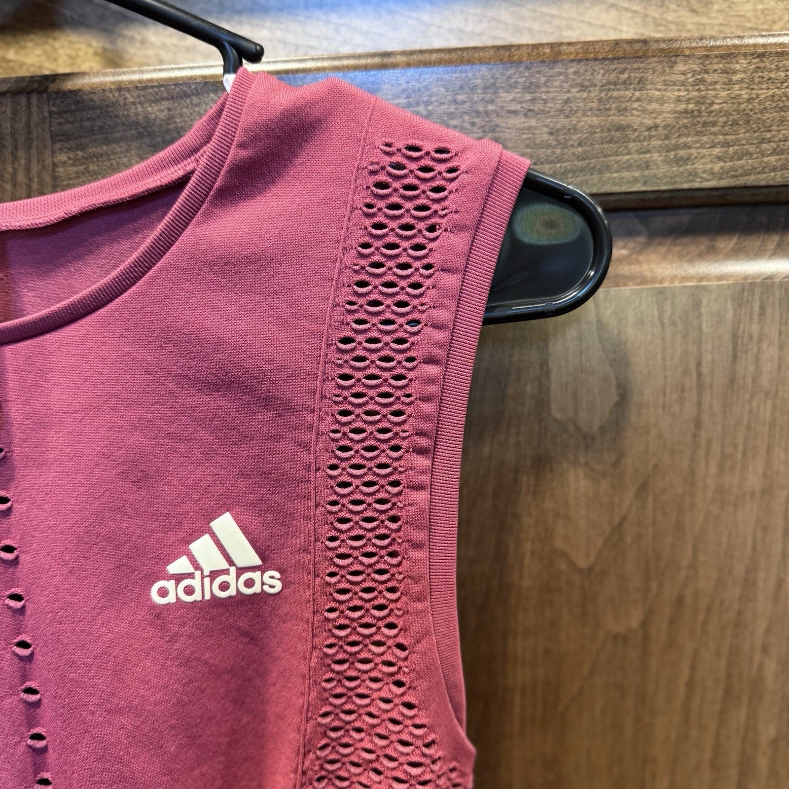 Adidas Women’s Small Pink Athletic Tennis Golf Dress Sleeveless Mesh