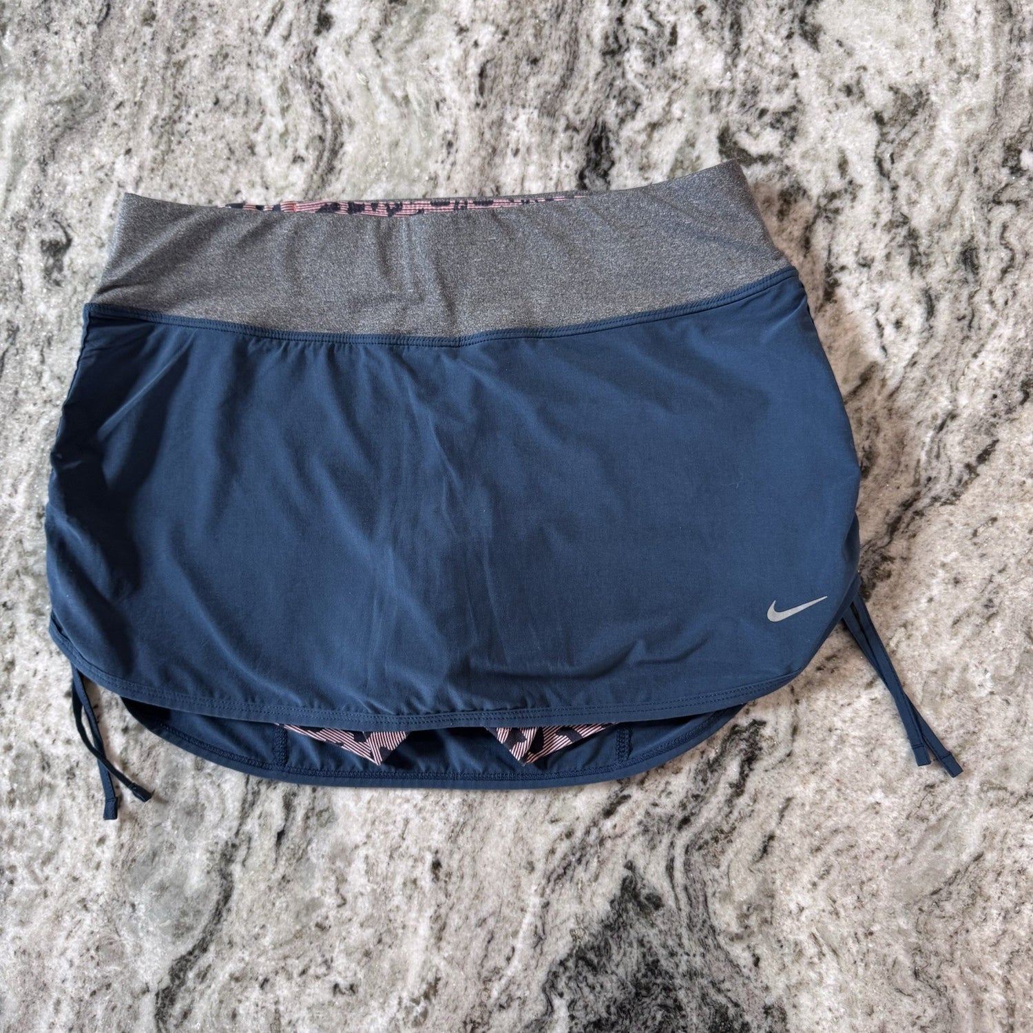 Nike Dri-Fit Skort Women’s Small Blue Leopard Shorts Built-In Pocket Running