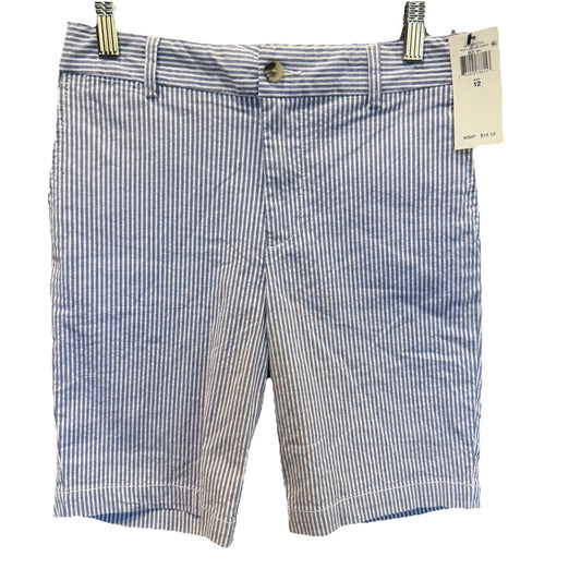 NWT Polo Club Prep Blue Seersucker Bermuda Shorts Size 12 MSRP $59.50 Y2K Preppy