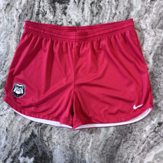 Nike Dri-Fit Georgia Bulldogs Running Shorts Women’s Large Red White