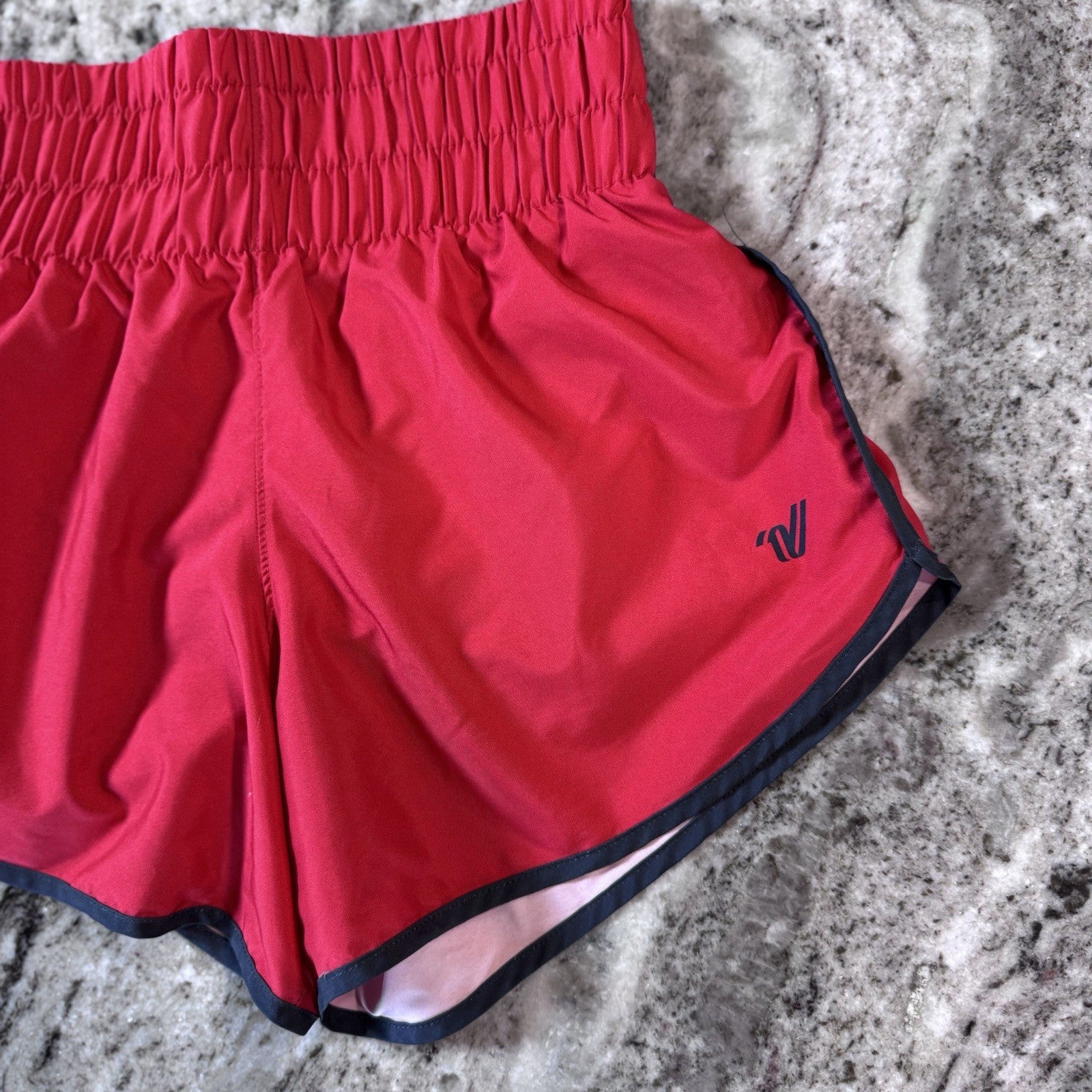 Varsity Spirit Red Cheer Shorts Women’s Size Small | High Waist Stretch Liner