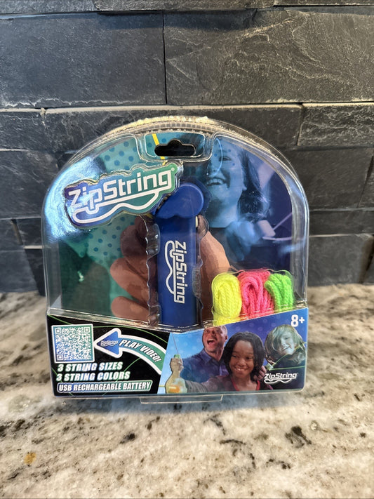 ZipString Original String Launcher Toy Blue Rechargeable 3 Lengths/Colors NEW