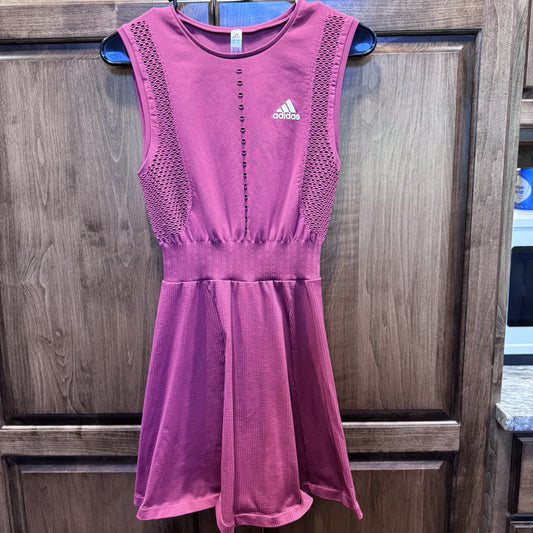 Adidas Women’s Small Pink Athletic Tennis Golf Dress Sleeveless Mesh