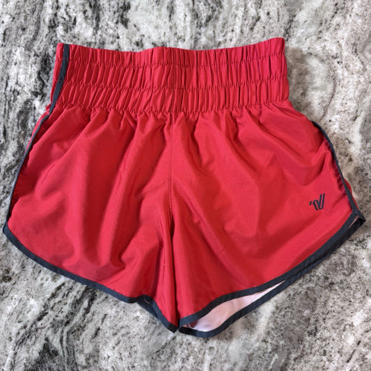 Varsity Spirit Red Cheer Shorts Women’s Size Small | High Waist Stretch Liner