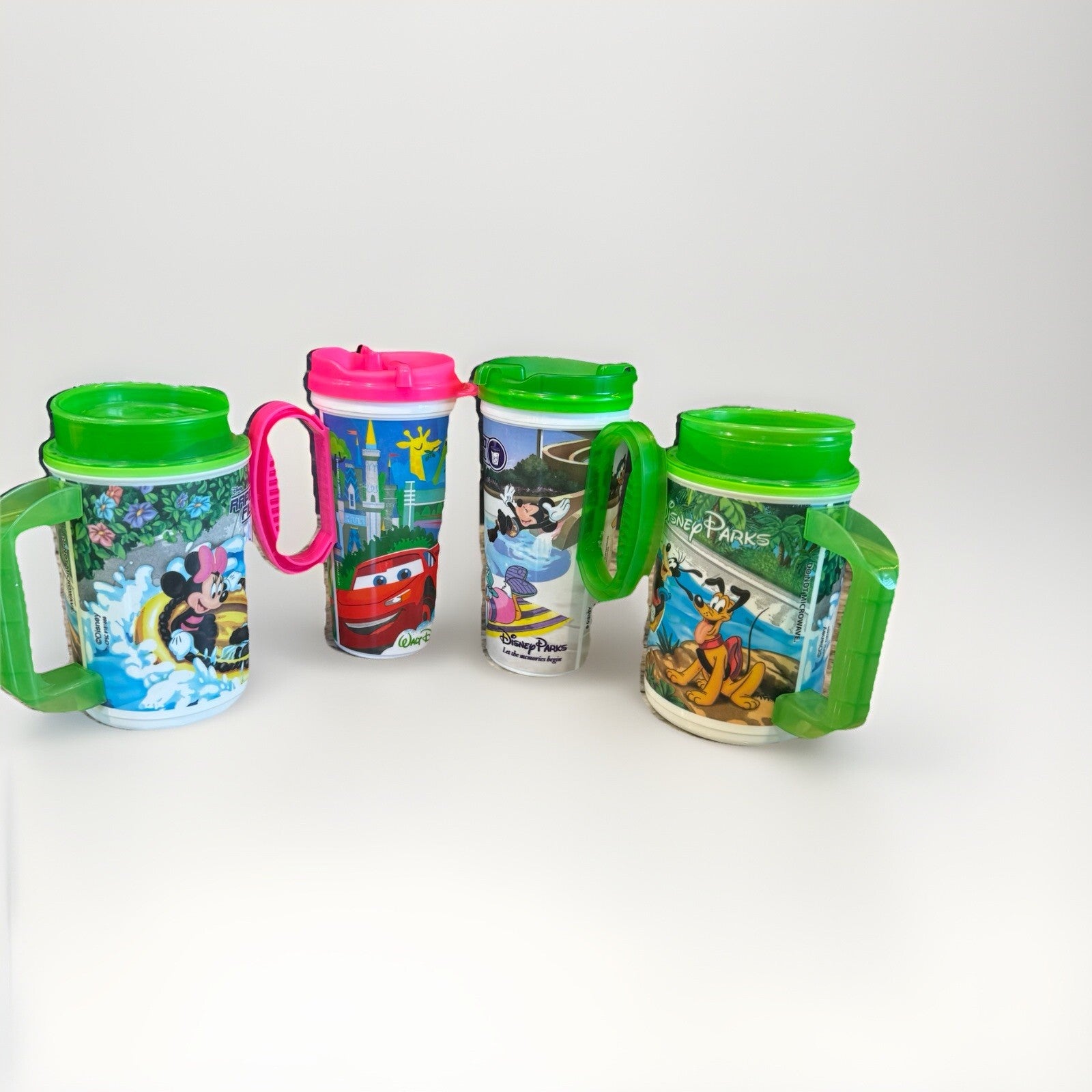 Walt Disney World Souvenir Hot/Cold Mugs Buzz Lightyear, Mickey, Goofy Cup