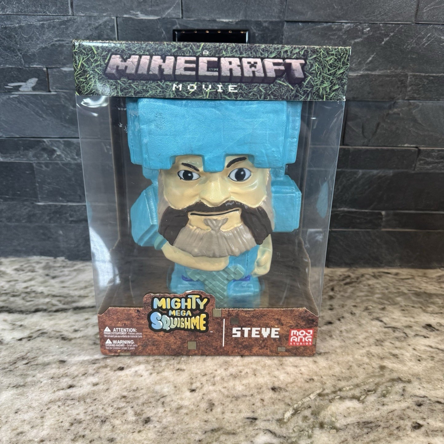 Minecraft Movie MIGHTY MEGA SQUISHME Jack Black As Steve 9" Figure 2025 NEW