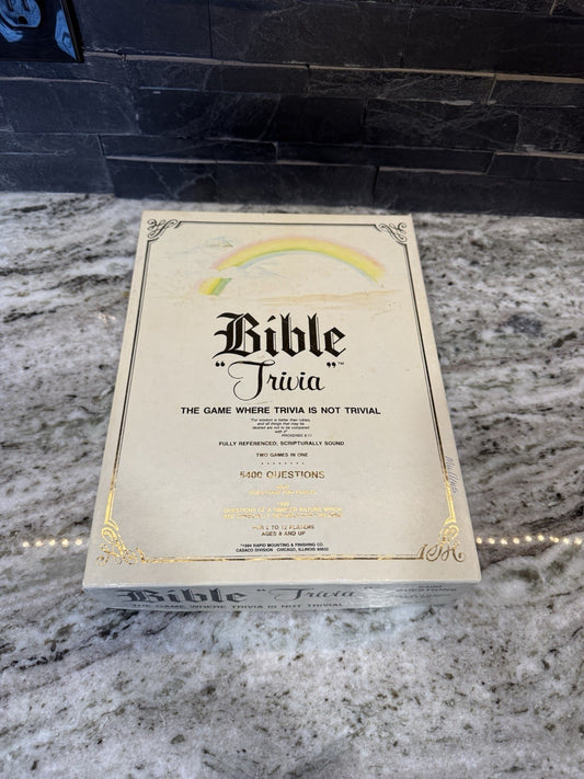 Vintage 1984 Bible Trivia Board Game /Scripturally Sound 5400 Questions