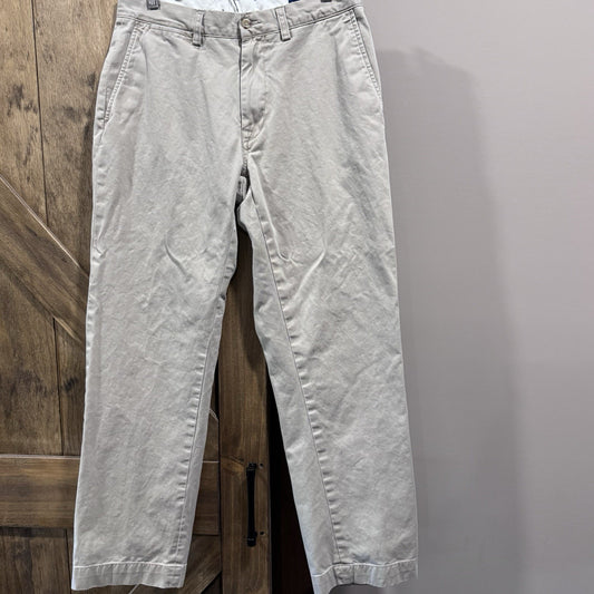 Polo Ralph Lauren Classic Fit Khaki Pants 31x30 Beige Chino Trousers Y2K Preppy