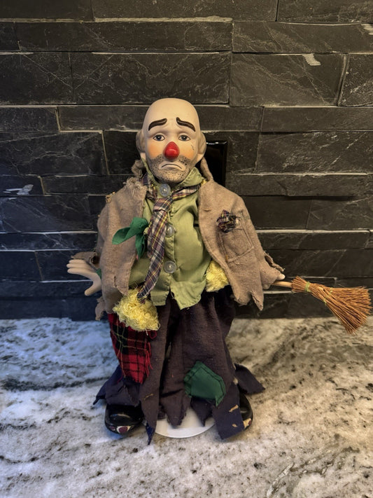 Vintage Hobo Clown 1980s Figure Doll Rare