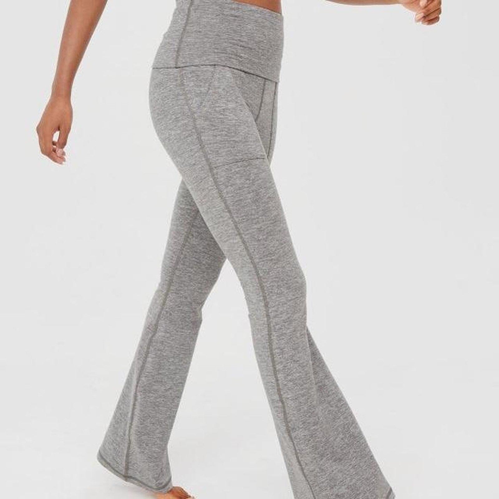 XL OFFLINE By Aerie The Hugger High Waisted Fold over Flare Legging