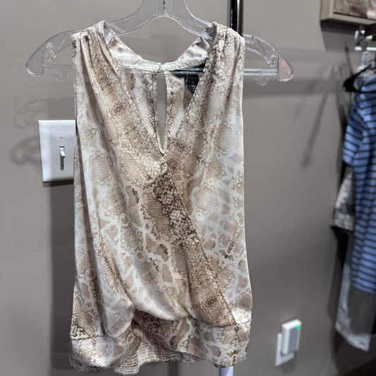 White House Black Market Women’s Sleeveless Snake Print Shell Top Size S